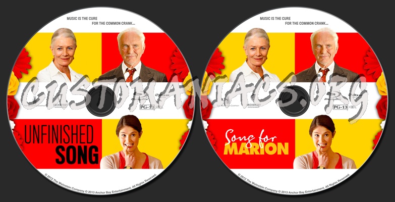 Unfinished Song (aka Song For Marion) blu-ray label