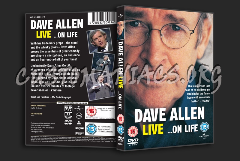 Dave Allen Live On Life dvd cover