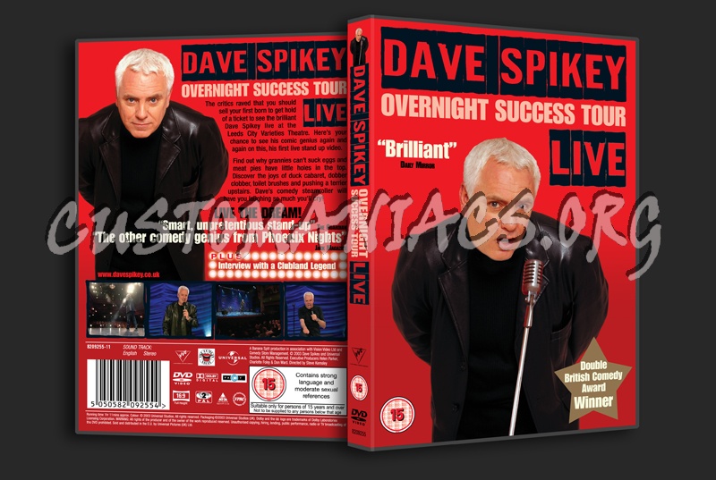 Dave Spikey Overnight Success Tour Live dvd cover