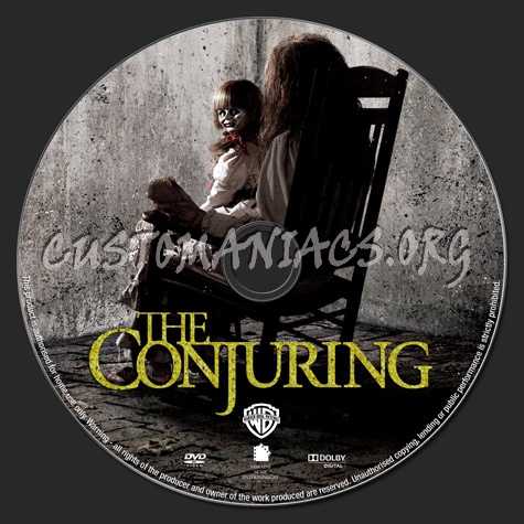 The Conjuring. dvd label