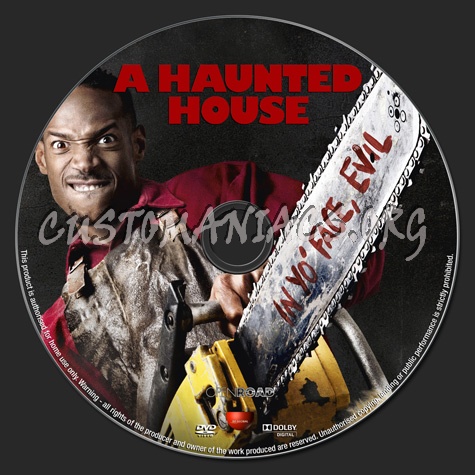 A Haunted House dvd label