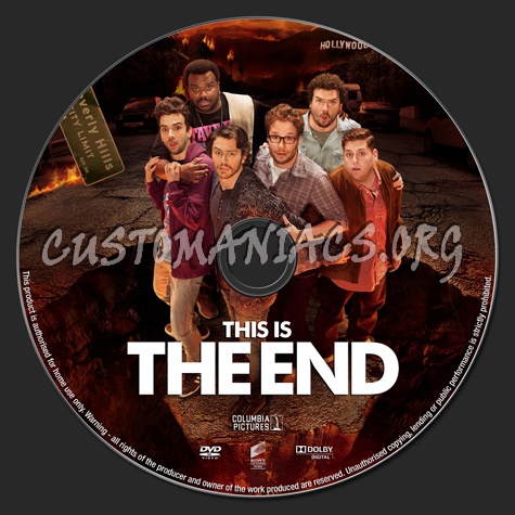 This Is The End dvd label