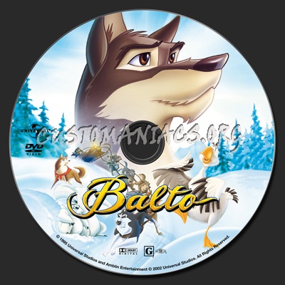 Balto dvd label