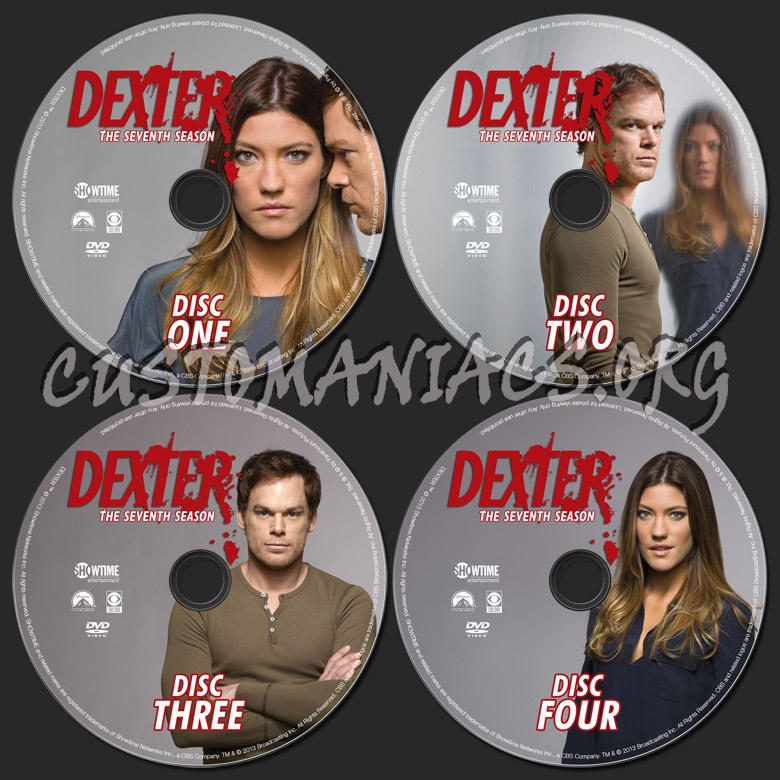 Dexter Season 7 dvd label