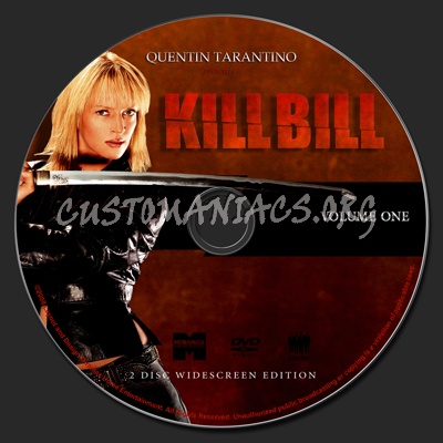 Kill Bill Collection dvd label