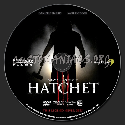 Hatchet III dvd label