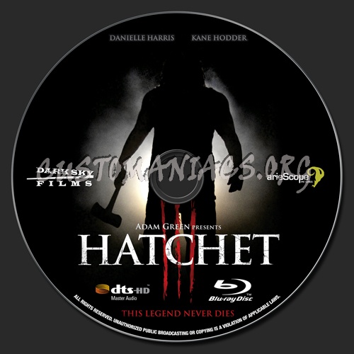 Hatchet III blu-ray label