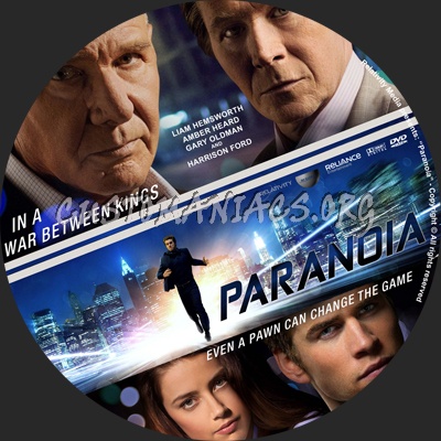 Paranoia dvd label
