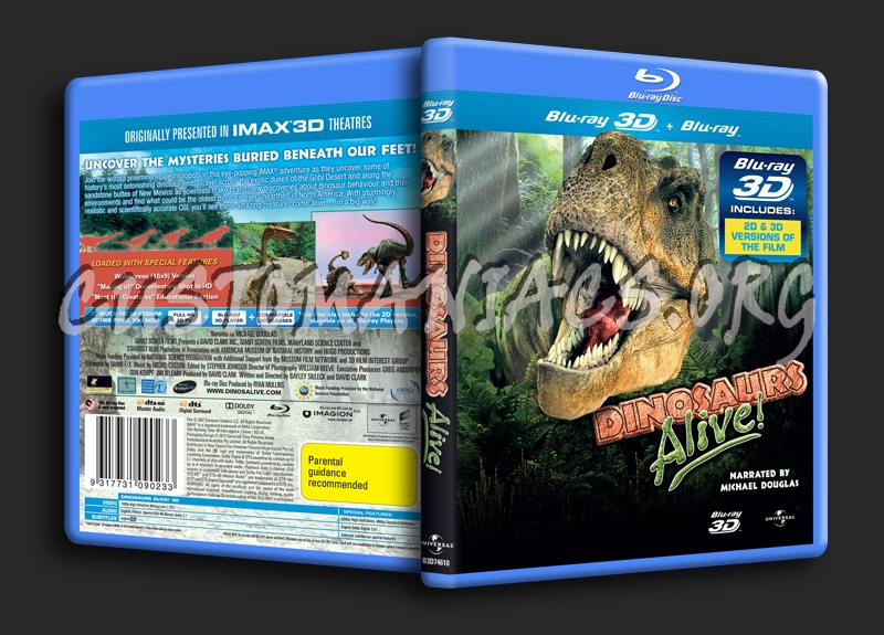 Dinosaurs Alive! 3D blu-ray cover