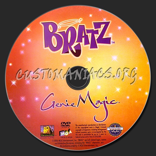 Bratz Genie Magic dvd label