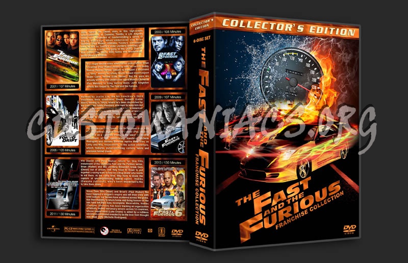 The Fast & the Furious: Franchise Collection dvd cover