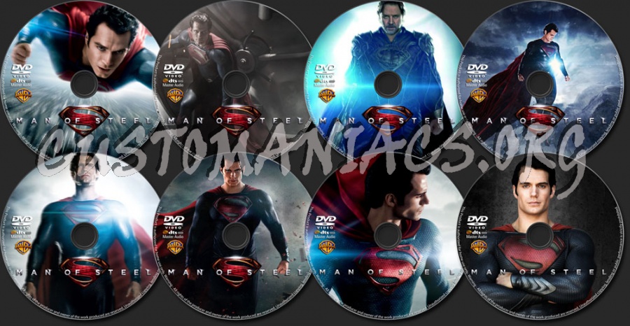 Man of Steel dvd label