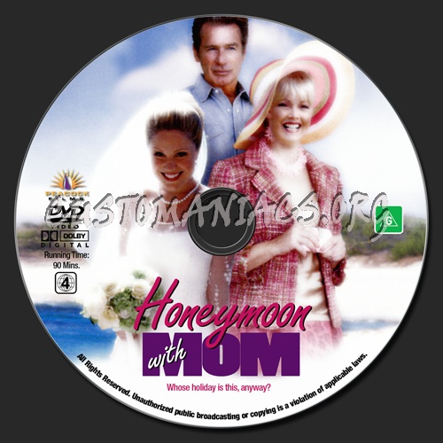 Honeymoon With Mom dvd label