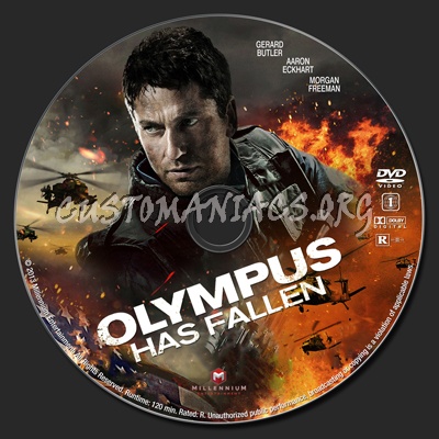 Olympus Has Fallen dvd label