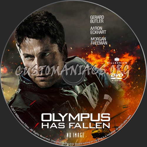 Olympus Has Fallen dvd label
