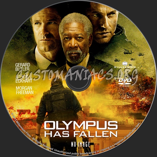 Olympus Has Fallen dvd label