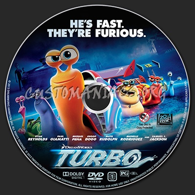 Turbo dvd label