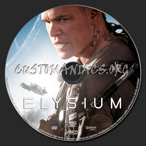 Elysium dvd label