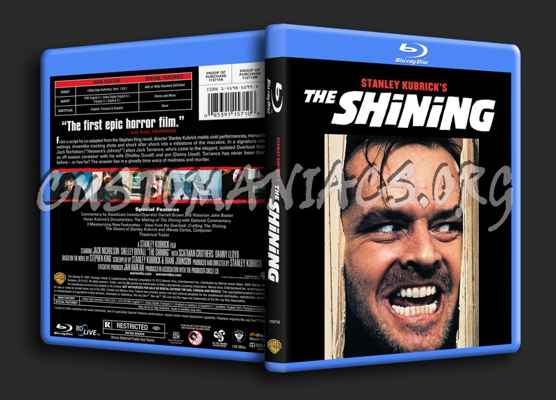 The Shining blu-ray cover