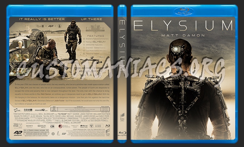 Elysium blu-ray cover