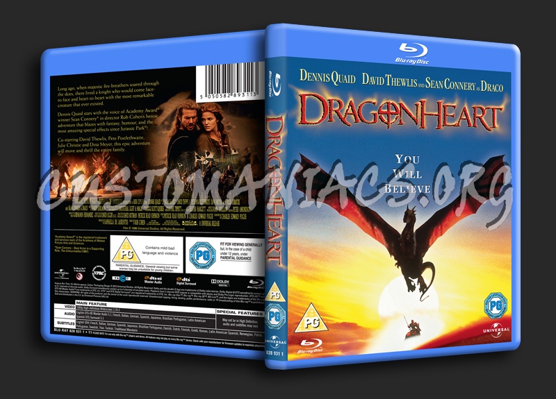 Dragonheart blu-ray cover