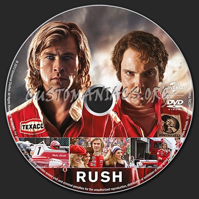 Rush (2013) dvd label