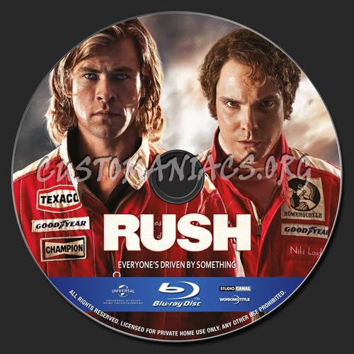 Rush blu-ray label