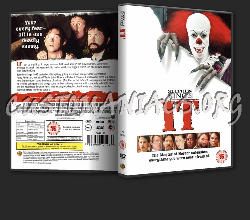 Stephen King's: It dvd cover