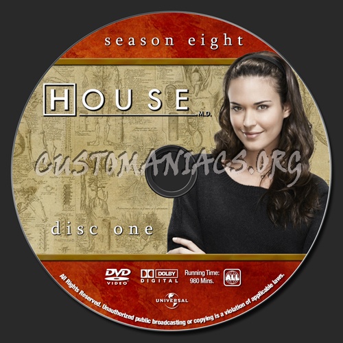 House MD - Season 8 dvd label