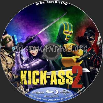 Kick Ass 2 blu-ray label