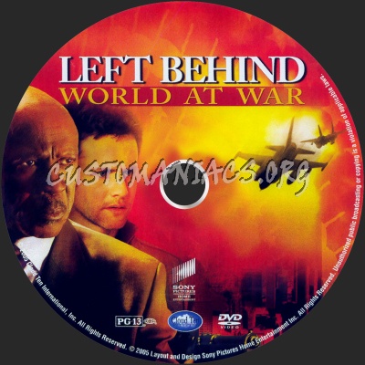 Left Behind - World at War dvd label