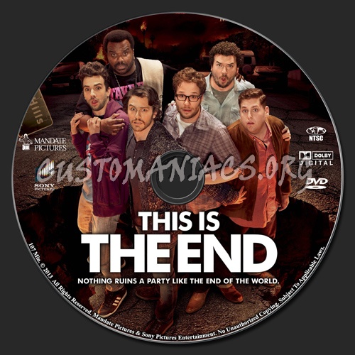 This Is The End dvd label