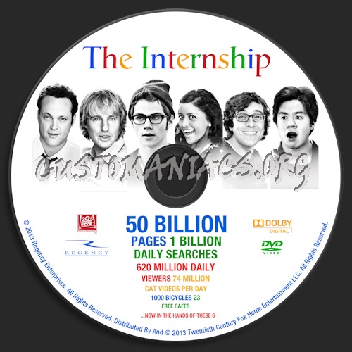 The Internship dvd label