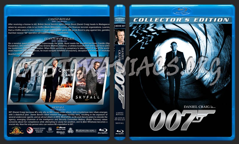 007 Daniel Craig Collection blu-ray cover