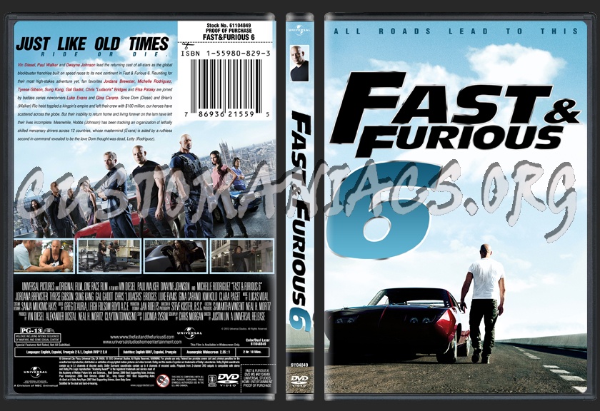 Fast & Furious 6 dvd cover
