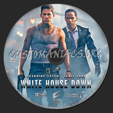 White House Down dvd label