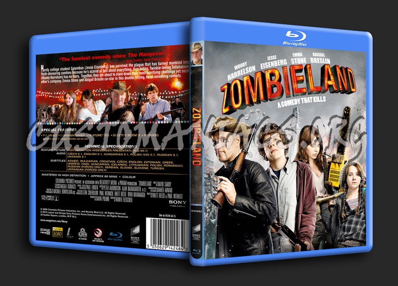 Zombieland blu-ray cover