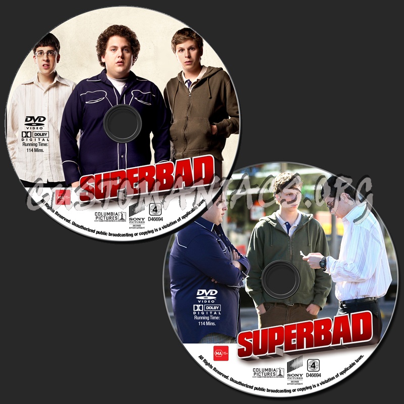 Superbad dvd label