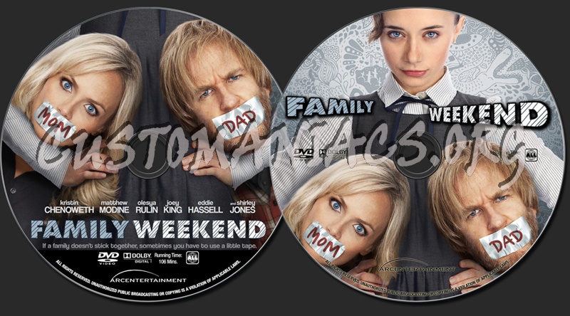 Family Weekend dvd label