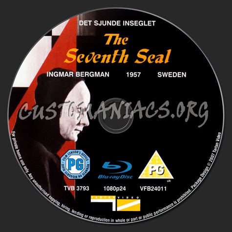 The Seventh Seal blu-ray label