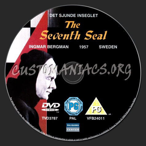 The Seventh Seal dvd label