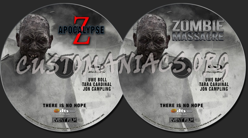 Apocalypse Z (aka Zombie Massacre) blu-ray label