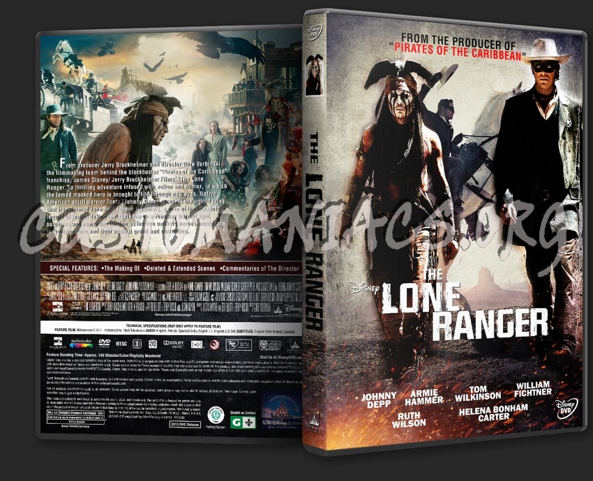 The Lone Ranger dvd cover