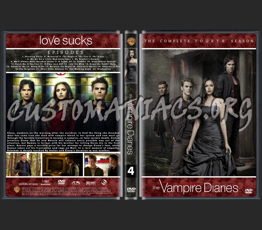The Vampire Diaries Season 4 dvd cover