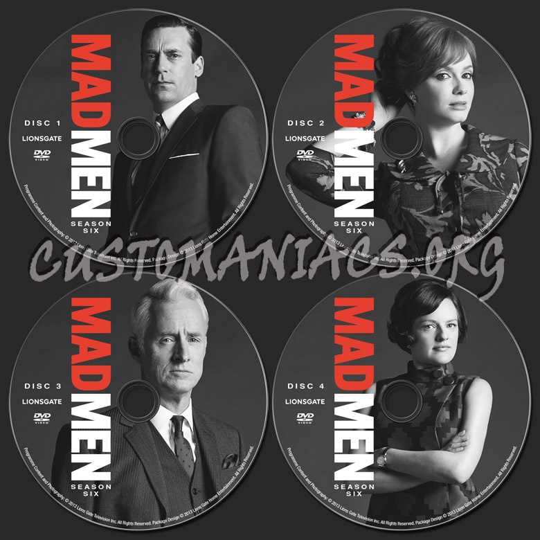 Mad Men Season 6 dvd label