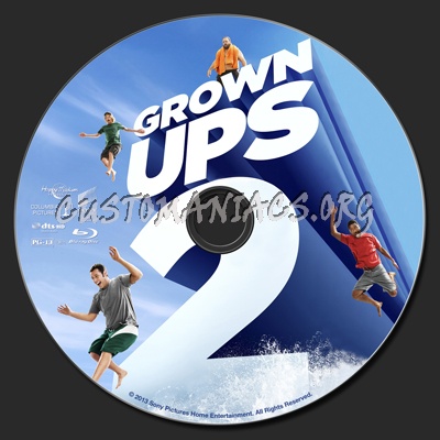 Grown Ups 2 blu-ray label