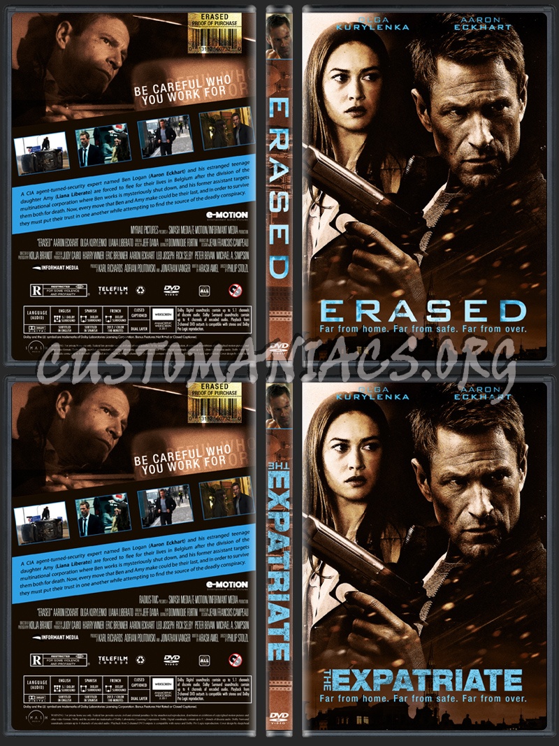 Erased - The Expatriate dvd cover