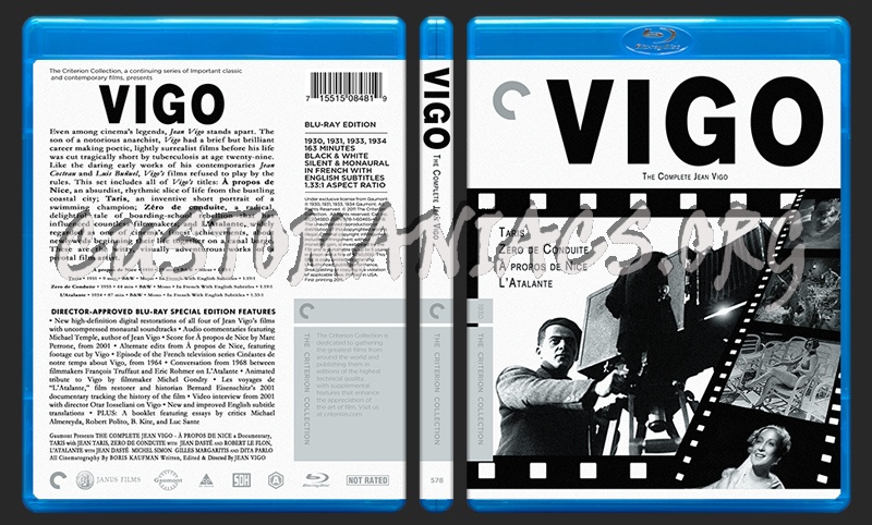 578 - The Complete Jean Vigo blu-ray cover
