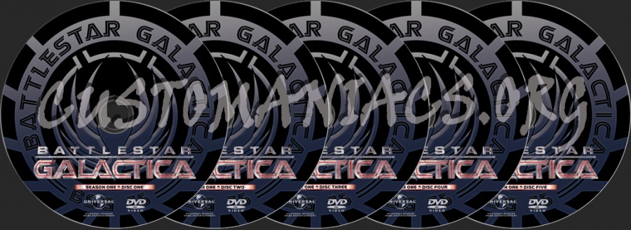 Battlestar Galactica Season 1 dvd label