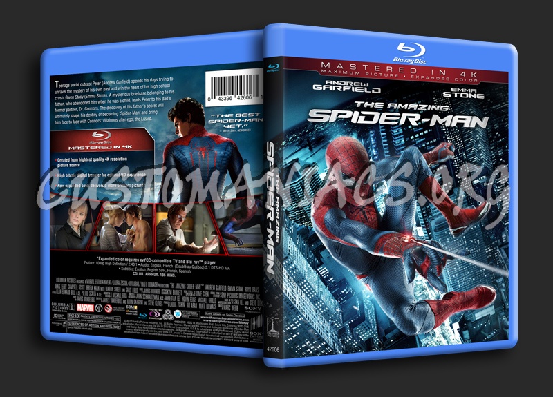The Amazing Spider-Man (Mastered in 4K) blu-ray cover